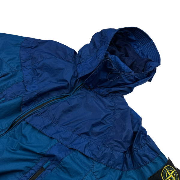 Stone Island x Nike Blue Hyperlight Membrana Windrunner Jacket - Small