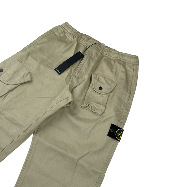 Stone Island 2021 Tan RE-T Multi Pocket Cargo Trousers - 34"