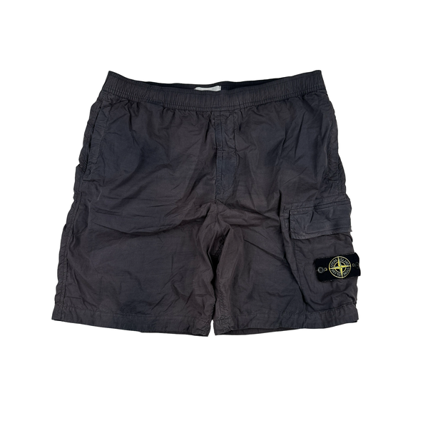 Stone Island 2024 Navy Cargo Shorts - 36"