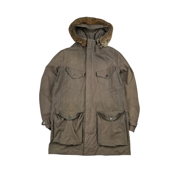 CP Company Vintage 2004 Fur Hooded Parka Jacket - Medium