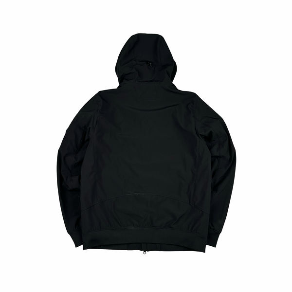 CP Company Black Soft Shell Lens View Jacket - XL