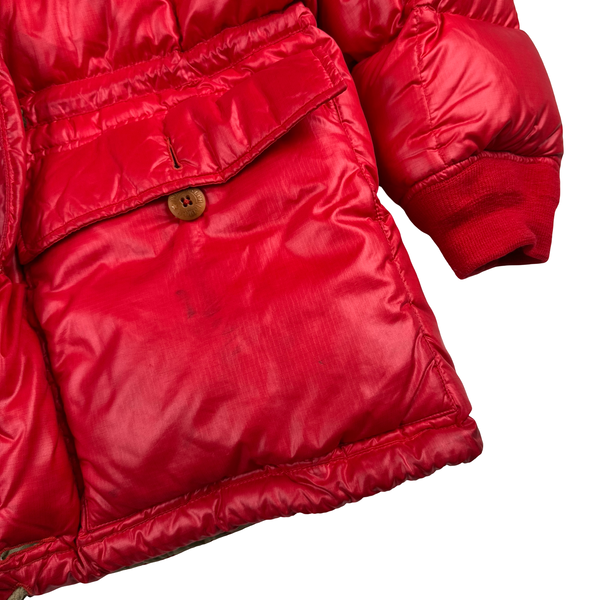 Ralph Lauren Red Down Filled Arctic Jacket - Small