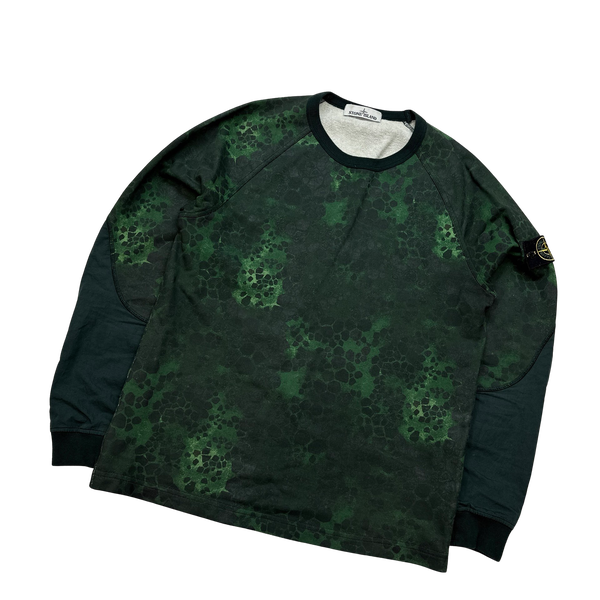 Stone island alligator camo sweatshirt clearance
