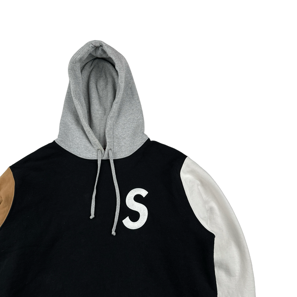Supreme Colour Block S Spellout Pullover Hoodie - Large