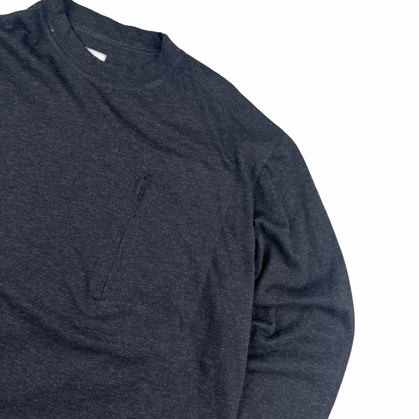 CP Company 1999 Dark Grey Cotton Wool Blend Vintage Longsleeve T Shirt - XL
