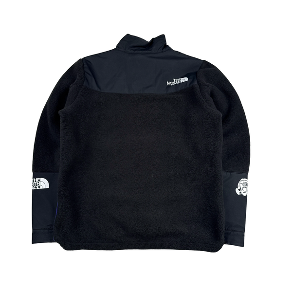 North Face X Footpatrol Thick Fleece Purple Nylon Pocket Jumper Jacket - Medium