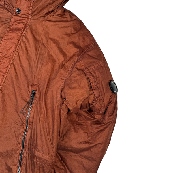 CP Company Burgundy Down Filled Nyfoil Fishtail Parka - XL
