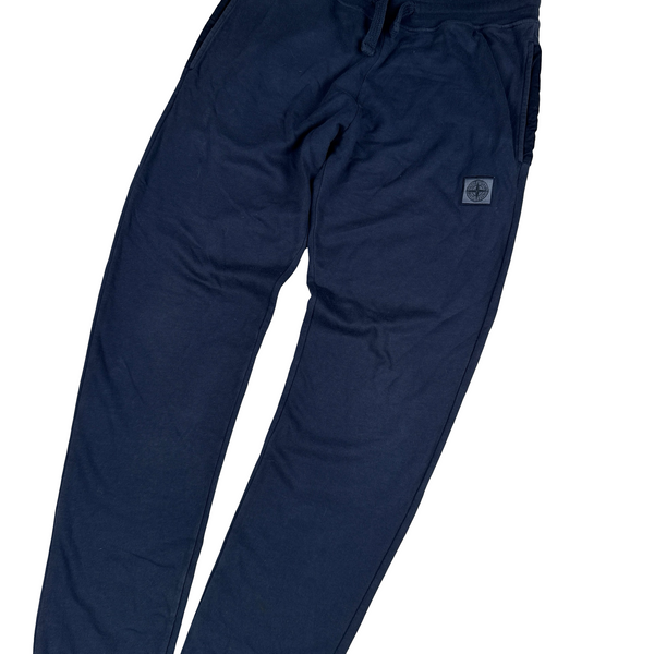 Stone Island 2017 Navy Cotton Joggers - Small