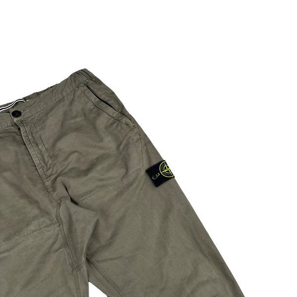 Stone Island 2018 Khaki RE T Cargo Trousers - Large