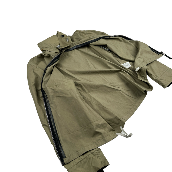 Stone Island 2002 Tan Cotton Zipped Jacket - Large