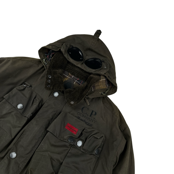 CP Company x Barbour Multi Pocket 500 Mille Waxed Jacket - Large