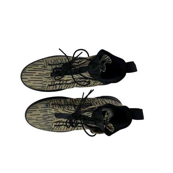 Stone Island Rain Camo High Top Boot Trainers - UK 9