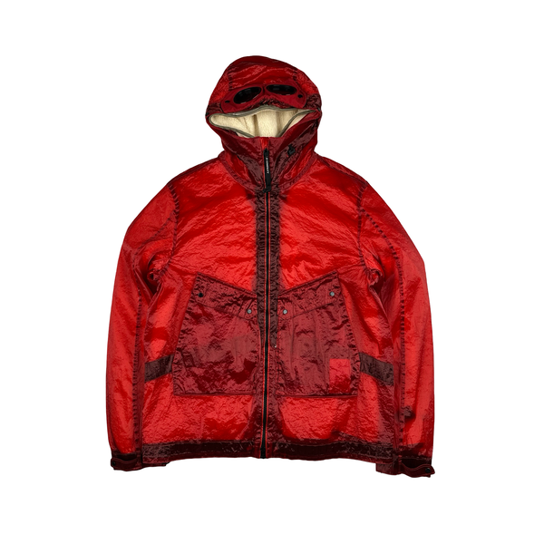 CP Company Red Kan D Sherling Lined Goggle Jacket - XL