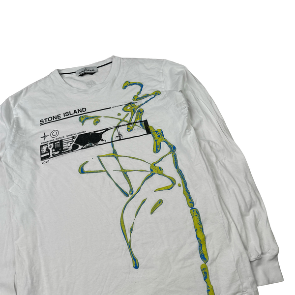 Stone Island Graphic Long sleeve T Shirt - Medium