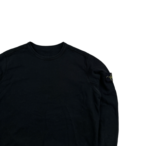 Stone Island 2018 Black Cotton Crewneck - XL