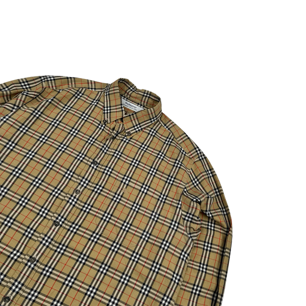 Burberry Nova Check Button Up Shirt - Large