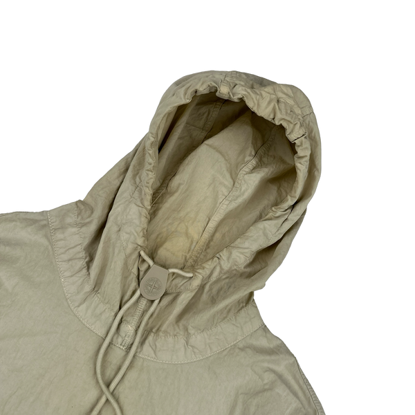 stone  ghost piece smock 19ss　XL Stone Island 2019 Navy Ghost Cotton Resin Smock - Large