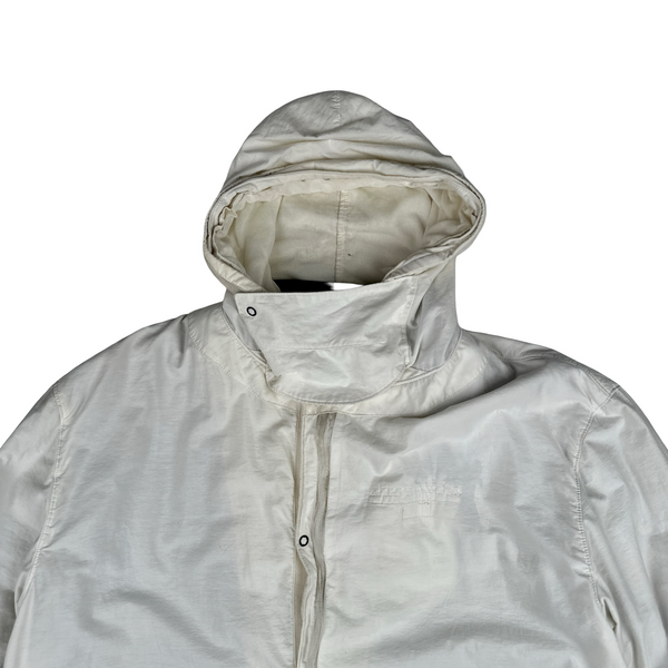 Stone Island 2001 Fibre Optic White Cotton Jacket - XXL