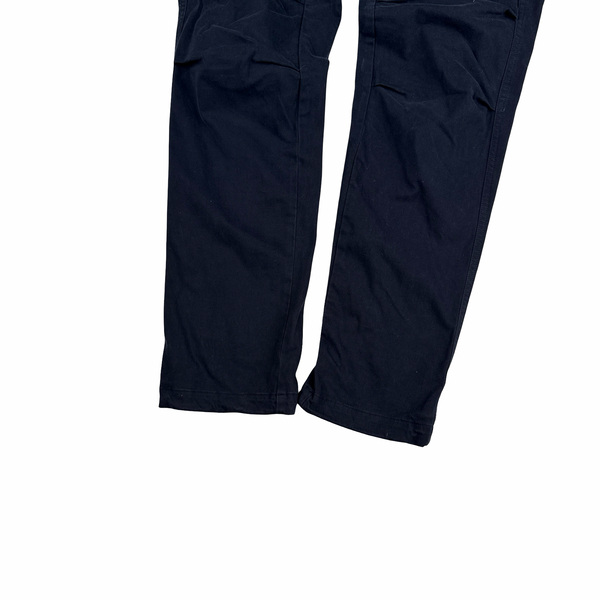 CP Company Navy Stretch Satin Cargo Trousers - 30"