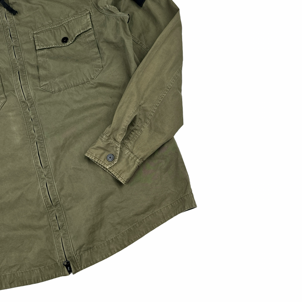Stone Island 2014 Khaki Cotton Overshirt - Large
