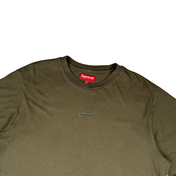 Supreme Khaki Spellout Crewneck T Shirt - Large