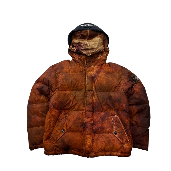 Stone Island x Supreme Paintball Camo Crinkle Reps Puffer Jacket - Small