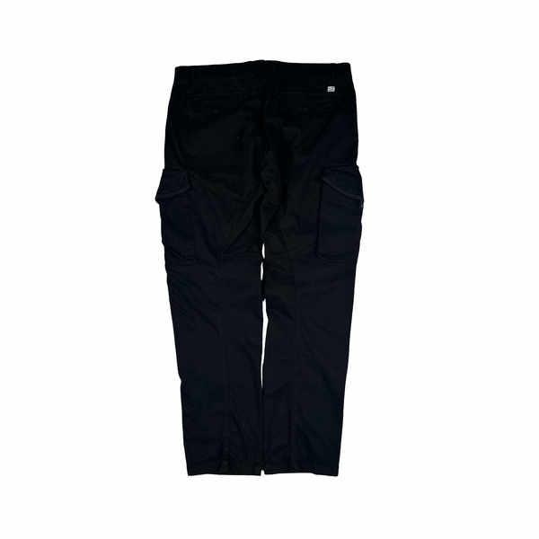 CP Company Black Ergonomic Fit Cargo Trousers - XXL