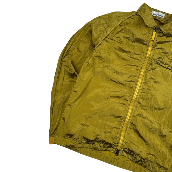 Stone Island 2022 Yellow Nylon Metal Overshirt - Small