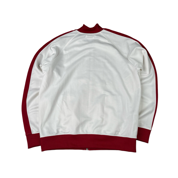 Fred Perry Red/White Zipped Tracksuit Jacket - Large