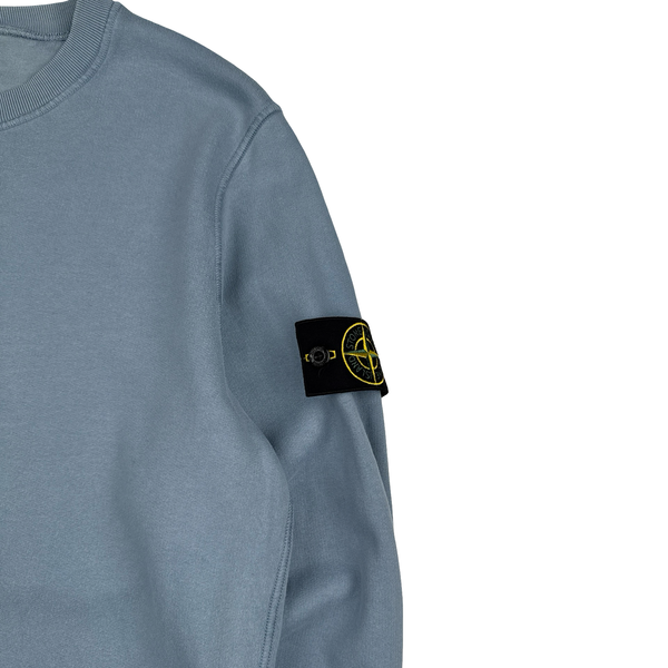 Stone Island 2022 Blue Crewneck Sweatshirt - Large