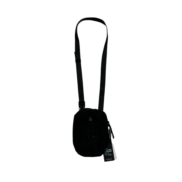 CP Company Black Nylon Spellout Embroiderd Side Bag