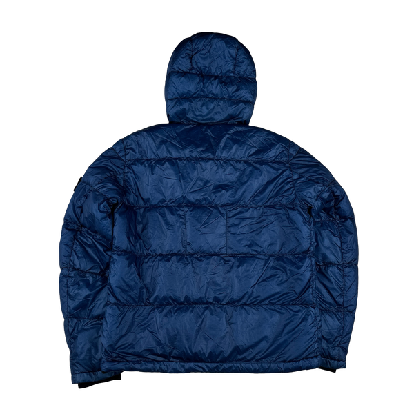 Stone Island 2013 Blue Garment Dyed Puffer Jacket - Medium