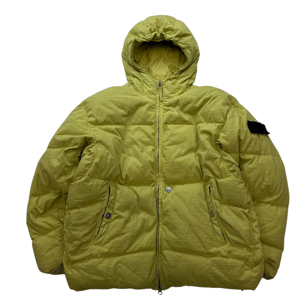 Stone Island 2021 Green Shadow Project Cotton Down Jacket - Large