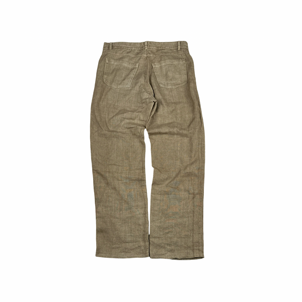 CP Company Light Brown Linen Flax Trousers - 34"