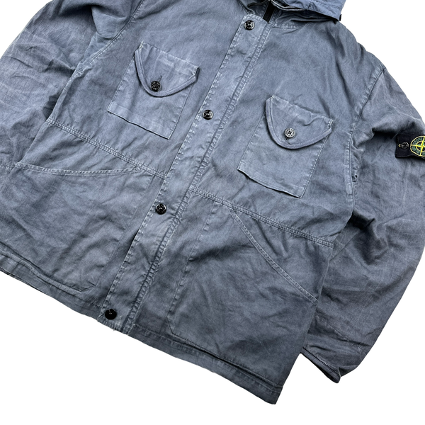 Stone Island 2003 Lino Flax Nylon Hood Jacket - XL – Mat's