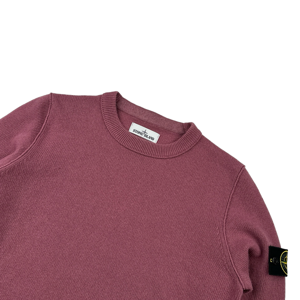 Stone Island 2014 Pink Knitted Pullover Jumper - Large