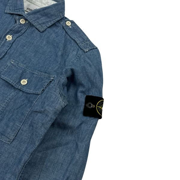 Stone Island 2014 Denim Cotton Overshirt - Small