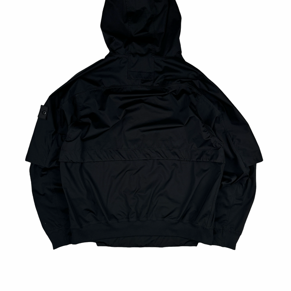 Stone Island Shadow Project 2020 Black Nylon Hooded Smock - Large