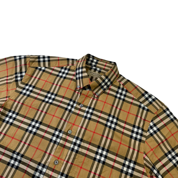 Burberry Nova Check Button Up Shirt - Medium