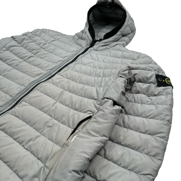 Stone Island 2021 Grey 0-Cotton R Nylon Tela Puffer Jacket - XL