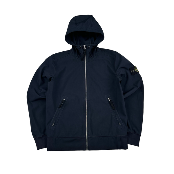 Stone Island 2018 Navy Light Soft Shell R Jacket - Small