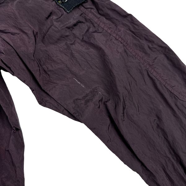 Stone Island 2018 Plum Purple Nylon Metal Watro Hooded Jacket - Large