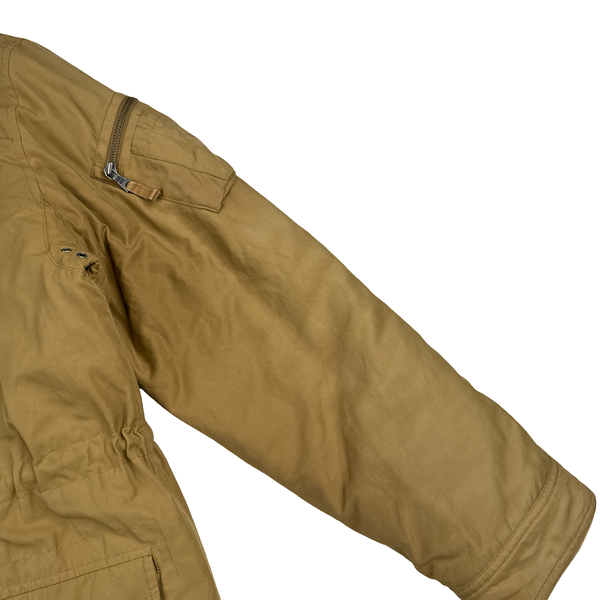 Ralph Lauren Vintage Tan Quilted Cargo Jacket - XL