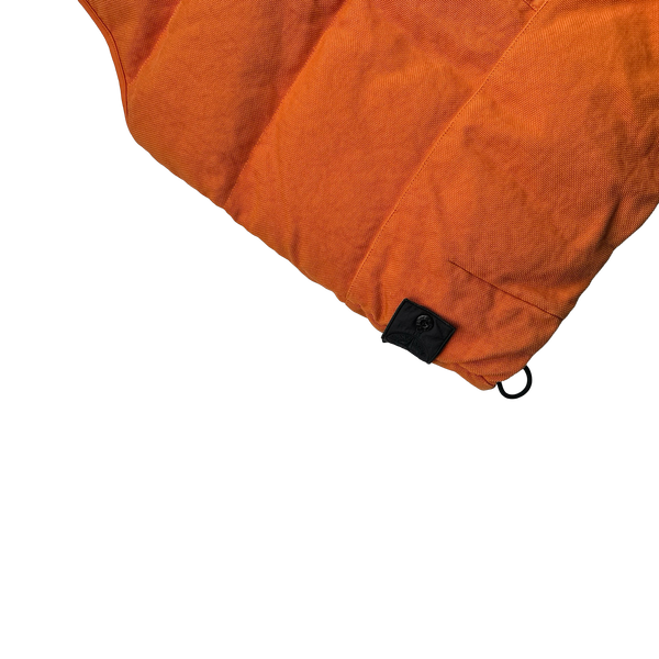 Stone Island 2015 Orange Down Filled Shadow Project Body Warmer - Large