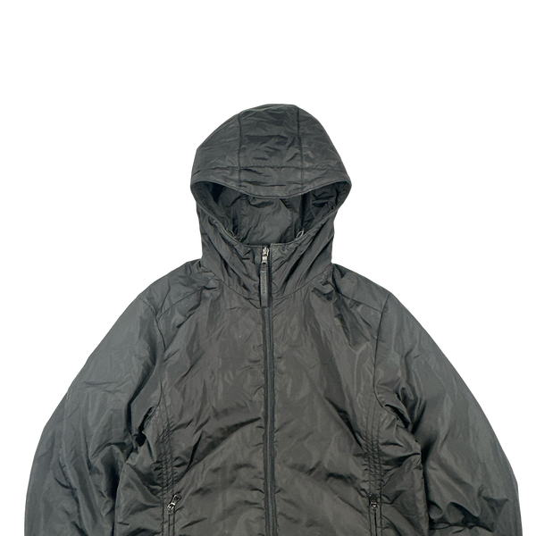 Prada Black Red Tab Packable Bag Nylon Windbreaker Jacket - Large