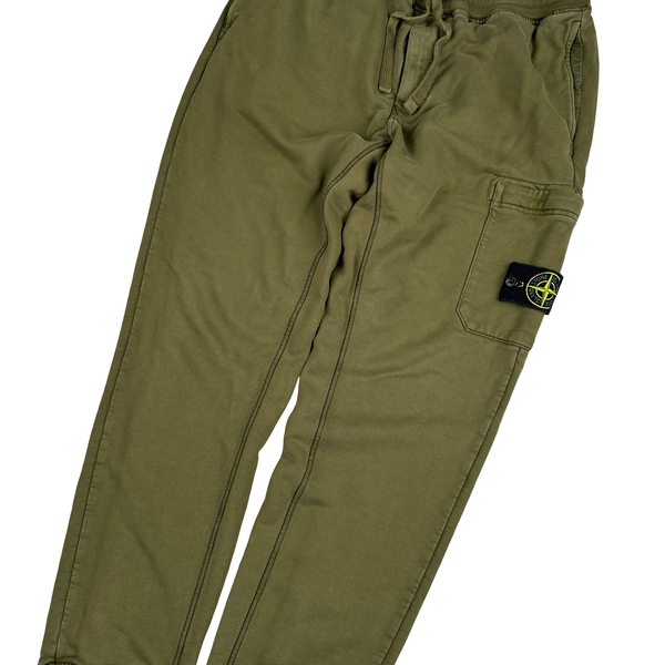 Stone Island 2021 Green Tracksuit Bottoms - Medium