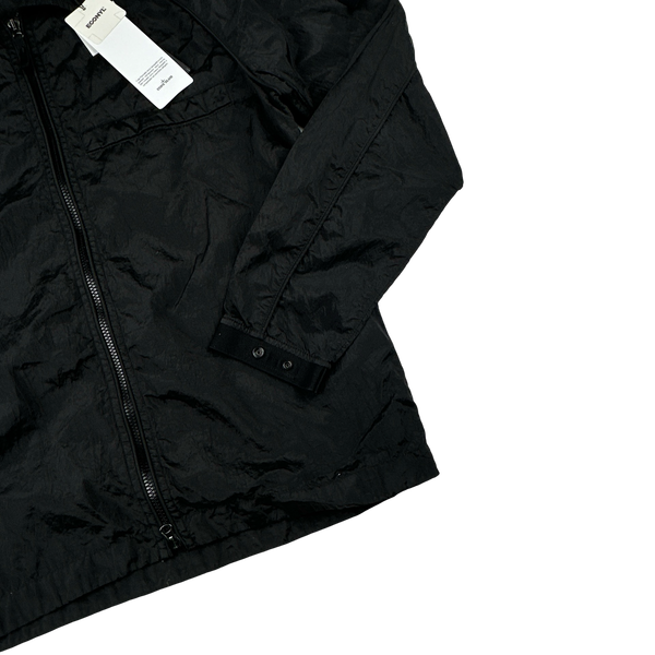 Stone Island 2022 Black Nylon Metal Overshirt - Medium