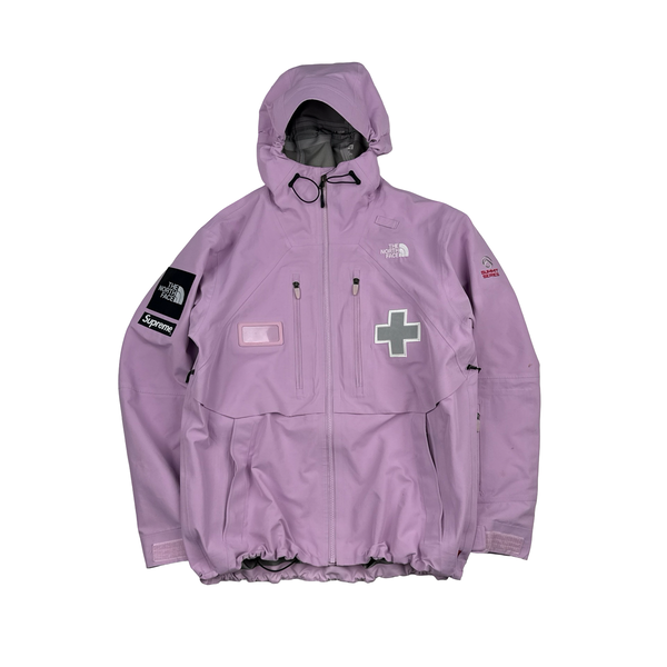 Supreme X North Face Purple Spellout Summit Series Waterproof Jacket - Medium