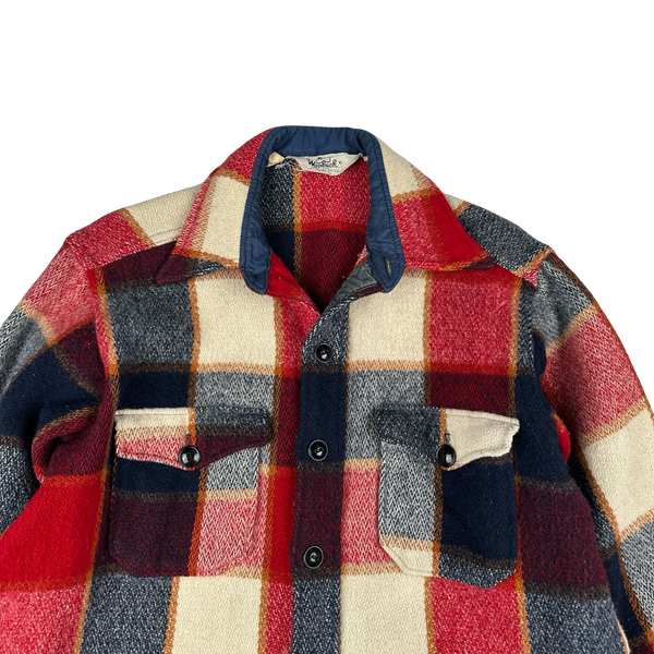 Woolrich Alaskan Heavyweight Checked Button Up Overshirt - Large