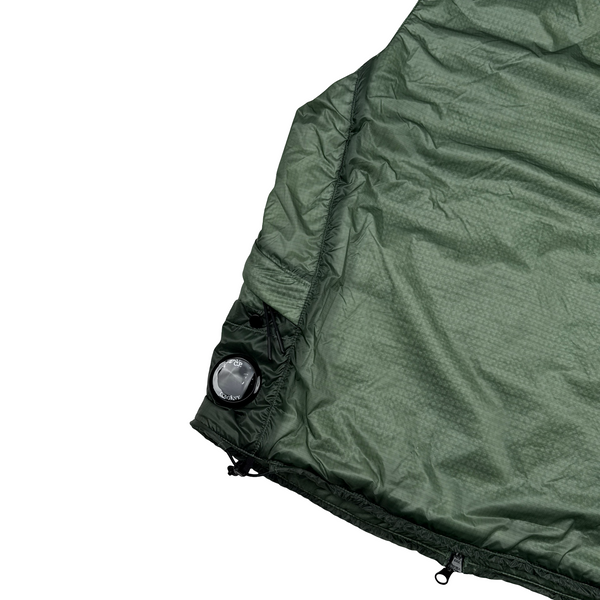 CP Company Primaloft Green NADA Shell Lightweight Len View Gilet Jacket - Large
